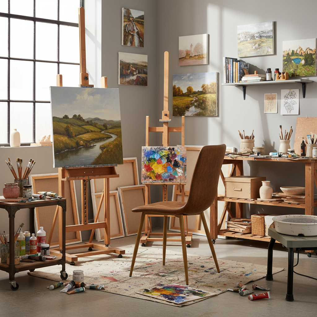 Ensemble de 4 chaises de salle à manger FurnitureR, chaise confortable avec dossier en daim et pieds en métal robustes pour cuisine, salon, chambre, salle d'attente, marron 