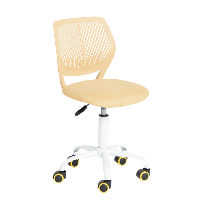Furniture R Growing Teen Office Chair ,Ergonomic Plastic Task Chair With Adjustable Height And Swivel Function