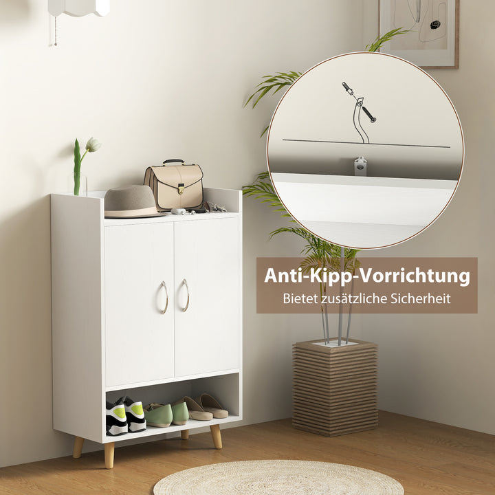 FurnitureR Meuble Sideboard Blanc 1 Pièce, Design Moderne, Bois de Haute Qualité, Rangement Polyvalent, Meubles Fonctionnels