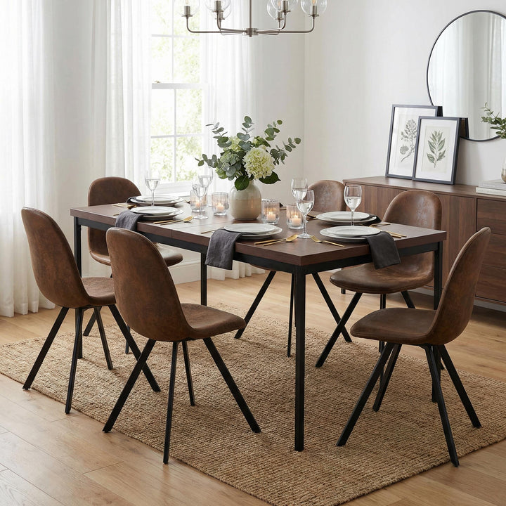 FurnitureR Table à Manger en Bois grainé Gris, Table à Manger de Cuisine, Salle à Manger Salon Table à Manger rectangulaire, 120x70x75cm, Gris