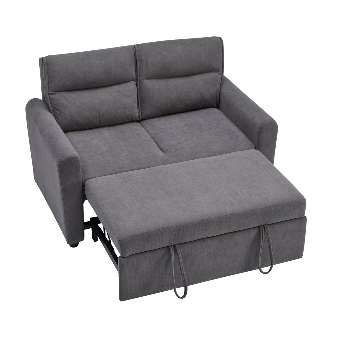 FurnitureR Canape Relaxation Deux Places, Canapé-Lit Pliable, mit Fonction Coulissante, Dossier Réglable, mit Grands Coussins