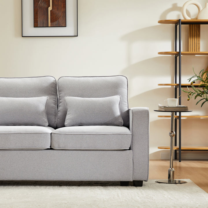 FurnitureR Canapé Loveseat Gris, modernes Design, langlebiges Material und Lining, Komfort im Maison, einfache Montage