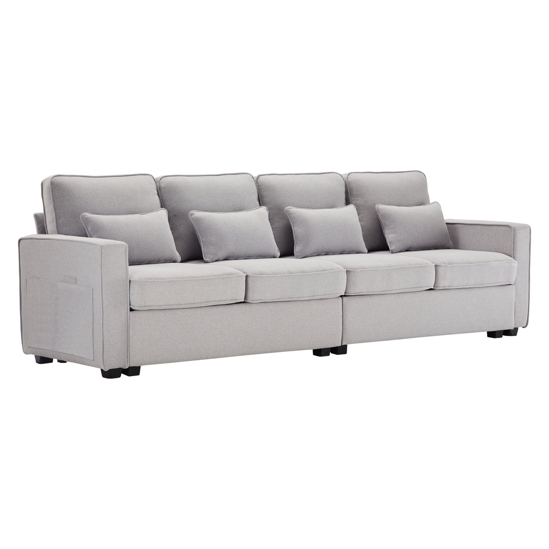 FurnitureR Canapé Loveseat Gris, modernes Design, langlebiges Material und Lining, Komfort im Maison, einfache Montage