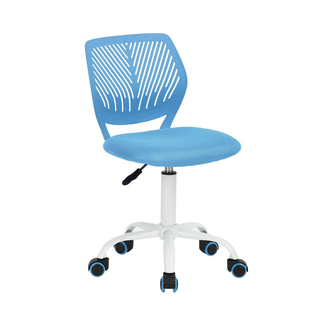 Furniture R Growing Teen Office Chair ,Ergonomic Plastic Task Chair With Adjustable Height And Swivel Function