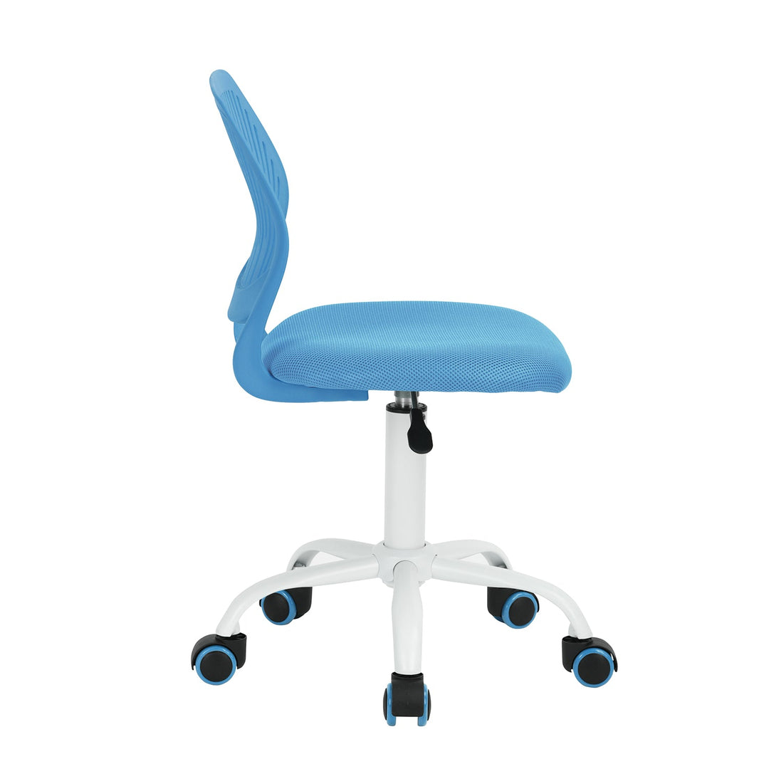 Furniture R Growing Teen Office Chair ,Ergonomic Plastic Task Chair With Adjustable Height And Swivel Function