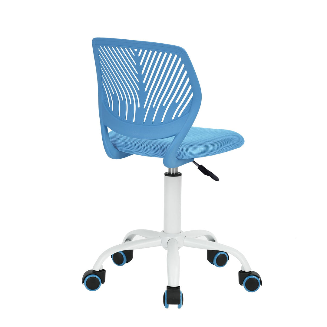 Furniture R Growing Teen Office Chair ,Ergonomic Plastic Task Chair With Adjustable Height And Swivel Function