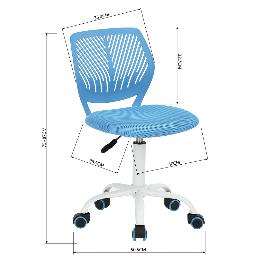 Furniture R Growing Teen Office Chair ,Ergonomic Plastic Task Chair With Adjustable Height And Swivel Function