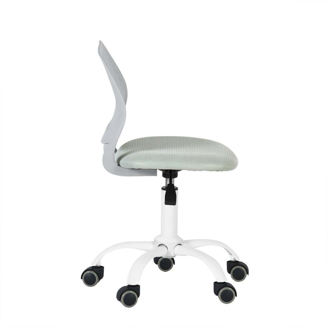 Furniture R Growing Teen Office Chair ,Ergonomic Plastic Task Chair With Adjustable Height And Swivel Function