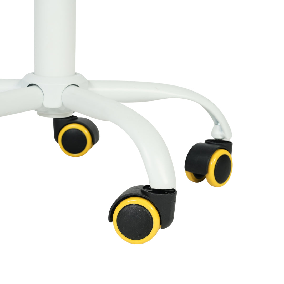 Chaise de bureau pour enfants FurnitureR, chaise de travail compacte à roulettes pour la maison et le bureau, siège d'étude réglable en hauteur pour les étudiants, jaune citron vert