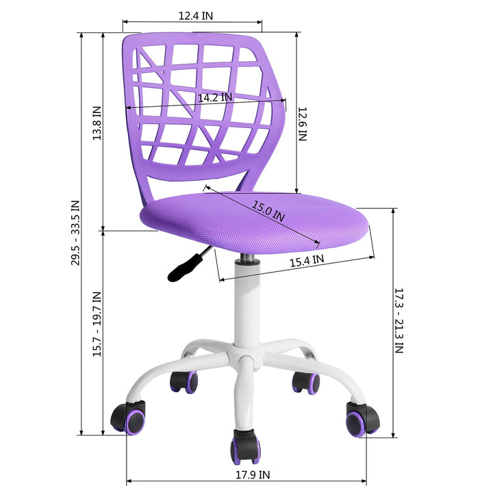 Furniture R Comfortable Kid'S Task Office Chair With Adjustable Height And Durable Design