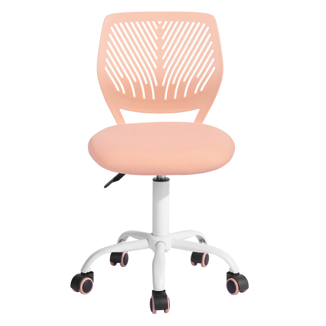 Furniture R Growing Teen Office Chair ,Ergonomic Plastic Task Chair With Adjustable Height And Swivel Function