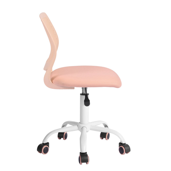 Furniture R Growing Teen Office Chair ,Ergonomic Plastic Task Chair With Adjustable Height And Swivel Function