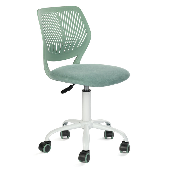 Furniture R Growing Teen Office Chair ,Ergonomic Plastic Task Chair With Adjustable Height And Swivel Function