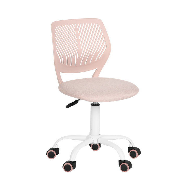 Furniture R Growing Teen Office Chair ,Ergonomic Plastic Task Chair With Adjustable Height And Swivel Function