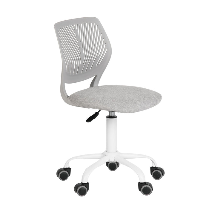 Furniture R Growing Teen Office Chair ,Ergonomic Plastic Task Chair With Adjustable Height And Swivel Function