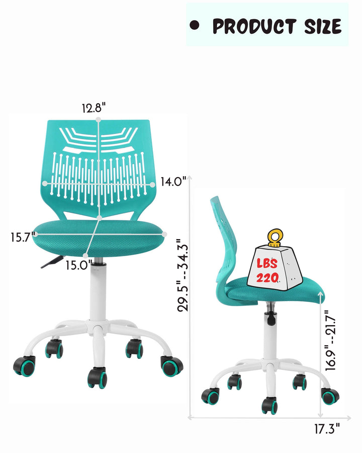 Chaise de bureau intelligente pour adolescents Furniture R pour étudier avec un design ergonomique