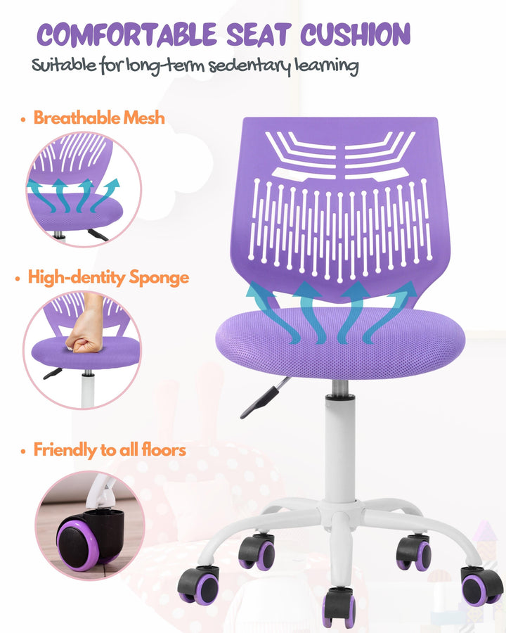 Chaise de bureau intelligente pour adolescents Furniture R pour étudier avec un design ergonomique