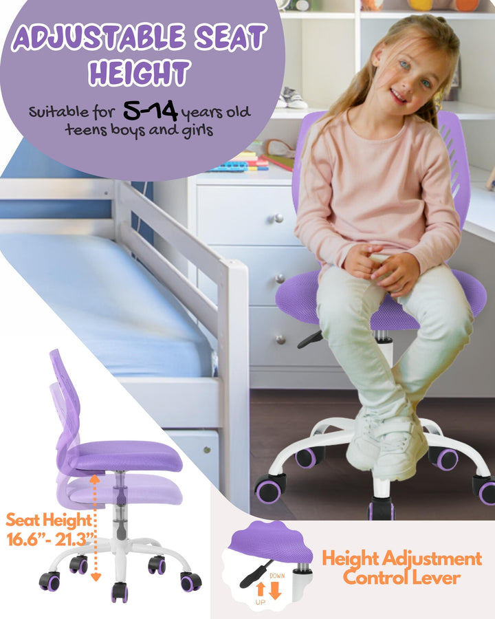 Chaise de bureau intelligente pour adolescents Furniture R pour étudier avec un design ergonomique