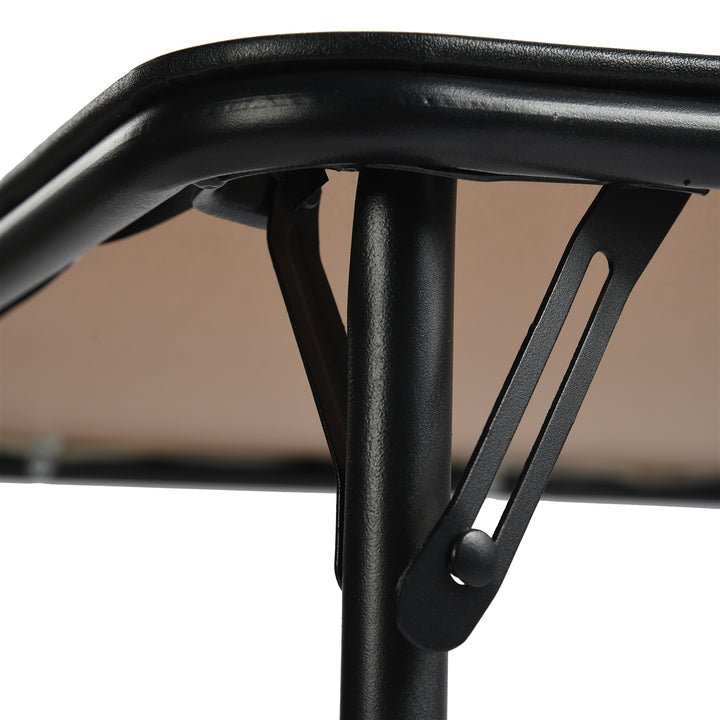 Furniture R Grey Square Folding Table, Minimalist Design Dining Table, Sturdy Metal Frame and Upholstered Synthetic Leather Top, Modern Living Rooms, Portable for Casual Dining Or Workspace Use-86cm