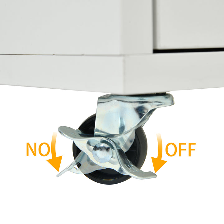 Chariot de cuisine mobile FurnitureR avec abattant rabattable, meuble de rangement de cuisine sur roulettes de 115 cm de large, table de préparation roulante gain de place, blanc