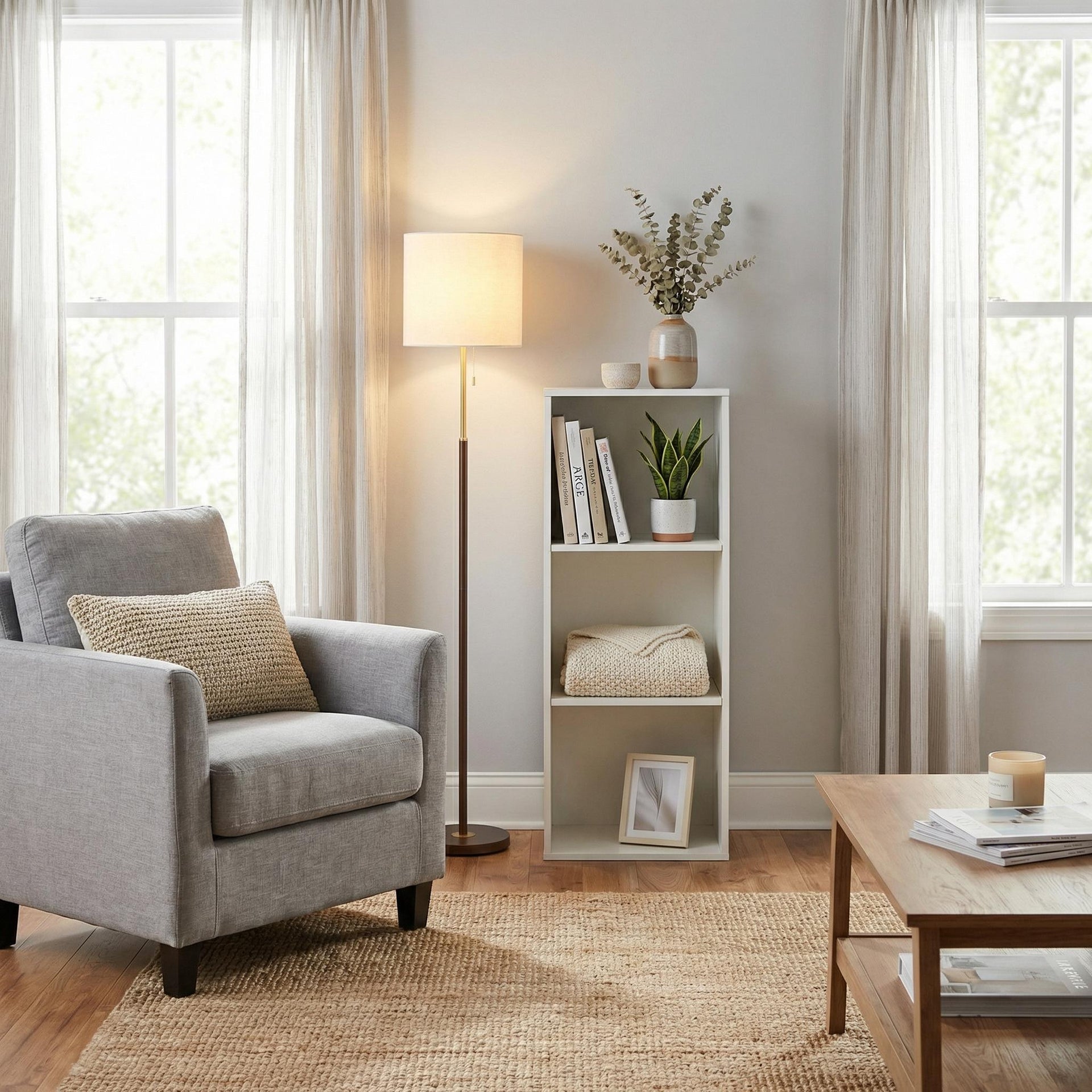 Expropriations FurnitureR Étagère Mandi III Blanc | MDF – FurnitureR