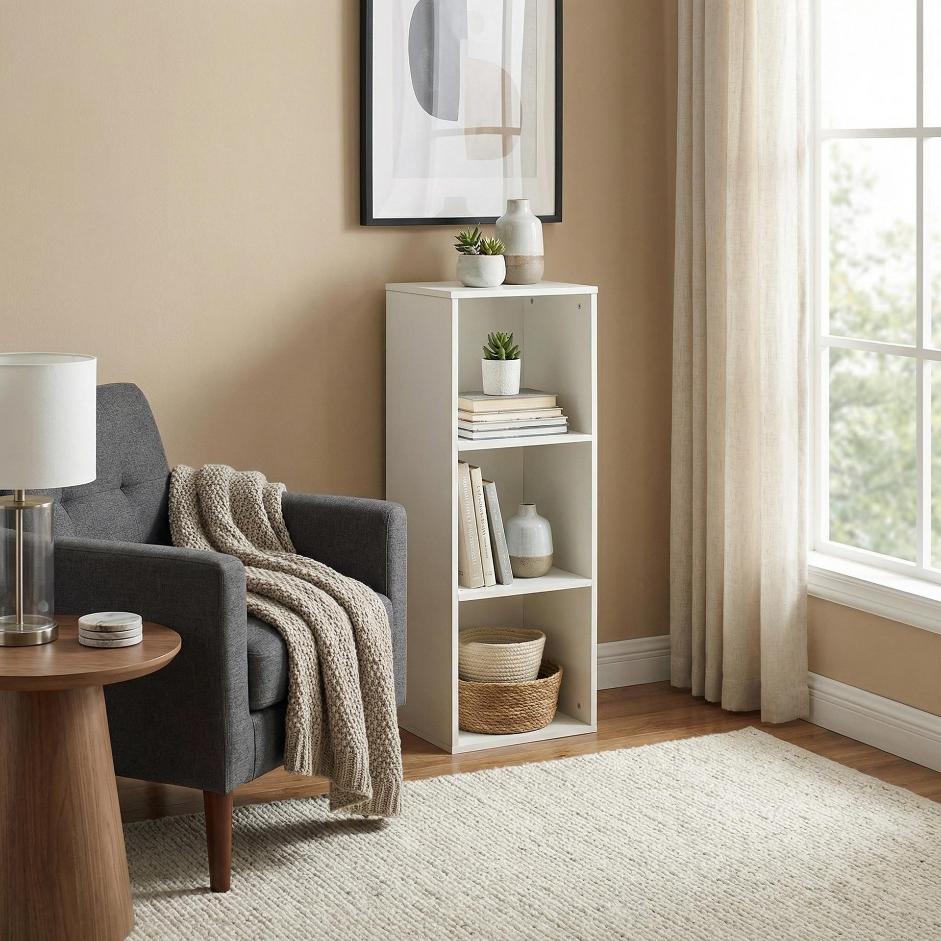 Expropriations FurnitureR Étagère Mandi III Blanc | MDF – FurnitureR