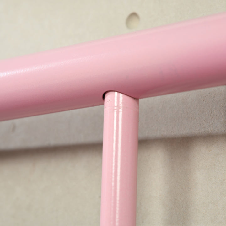 Möbel R Cadre de Lit Simple en Métal, mit Tête et Pied de lit, Base en Fer Solid pour Enfants ou Adolescents, Maison, Dortoir D'étudiants, Chambre d'enfants, Rose