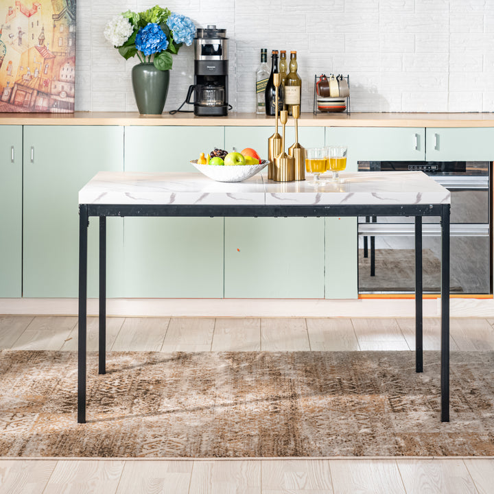 FurnitureR Table à Manger en Boisgrainé Gris, Table à Manger de Cuisine, Salle à Manger Salon Table à Manger rectangulaire, 120x70x75cm, Gris