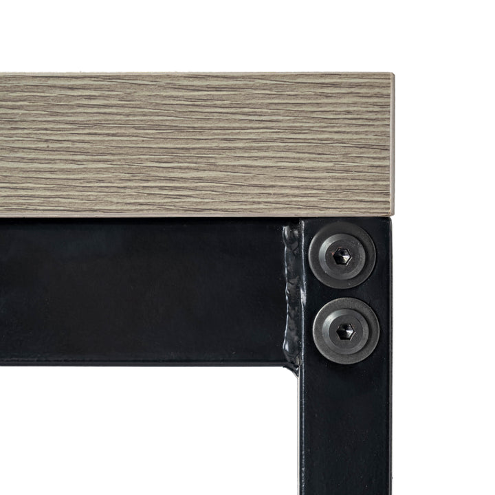 FurnitureR Table à Manger en Boisgrainé Gris, Table à Manger de Cuisine, Salle à Manger Salon Table à Manger rectangulaire, 120x70x75cm, Gris