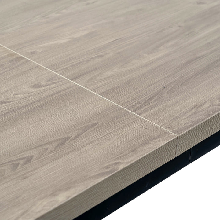 FurnitureR Table à Manger en Boisgrainé Gris, Table à Manger de Cuisine, Salle à Manger Salon Table à Manger rectangulaire, 120x70x75cm, Gris