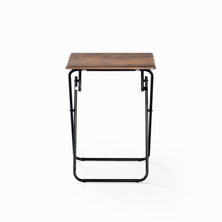 Furniture R Lot de 2 Tables D'Appoint Pliantes, MDF et Métal de Haute Qualité, Convient au Canapé, Table de Chevet, Table À Plantes de Balcon