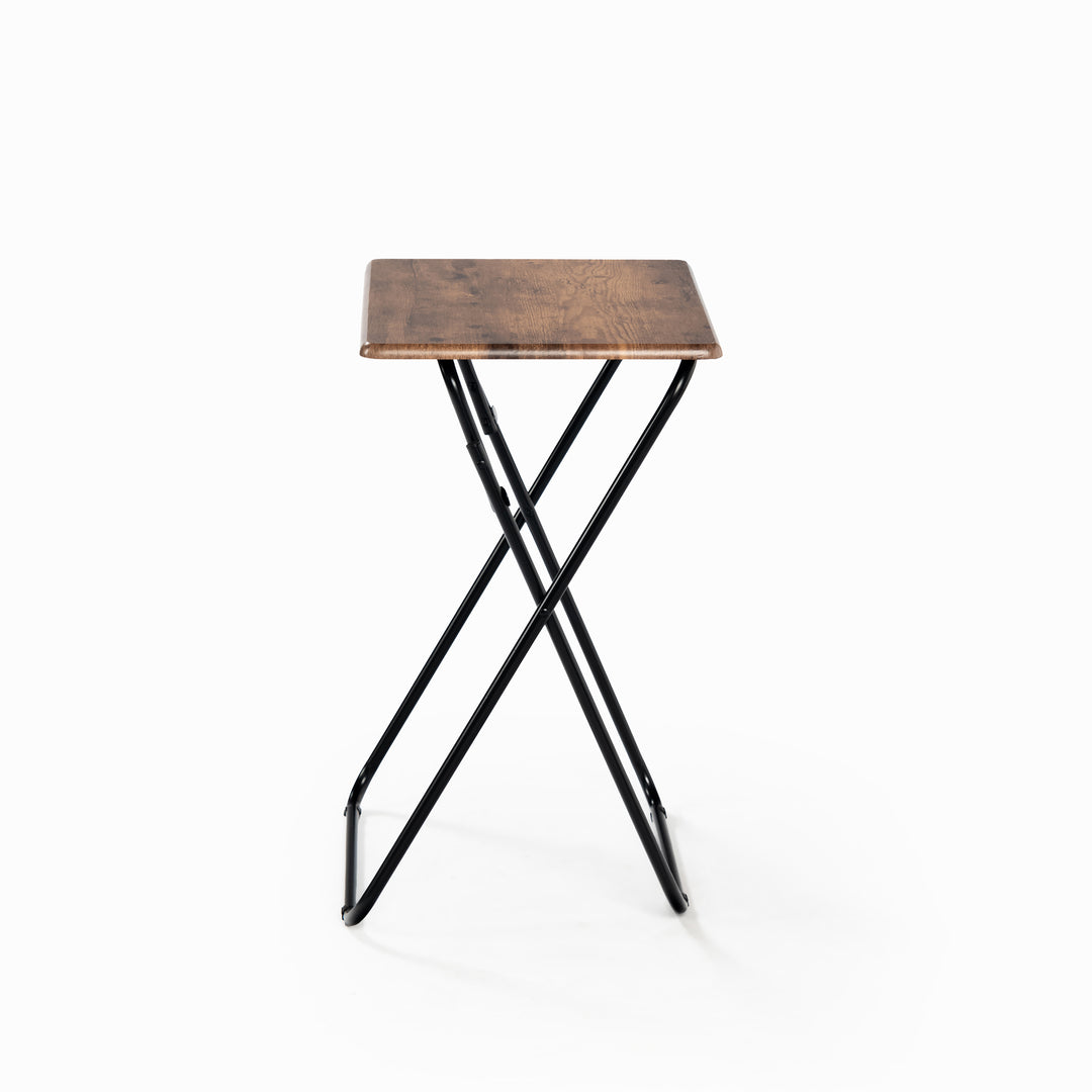 Furniture R Lot de 2 Tables D'Appoint Pliantes, MDF et Métal de Haute Qualité, Convient au Canapé, Table de Chevet, Table À Plantes de Balcon