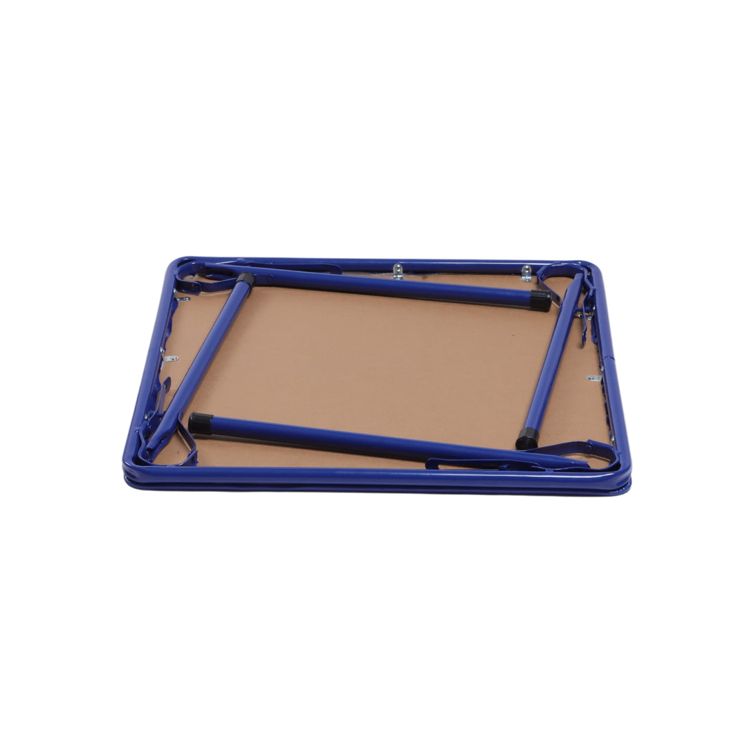 Kindermöbel-Set R, 5-teilig – Tisch und Stühle, farbenfrohe, klappbare Polsterstühle, tragbares Metallgestell, ideal für Schlafzimmer, Kindergarten, Spielzimmer, pflegeleichte Oberfläche, 61 x 61 x 50 cm