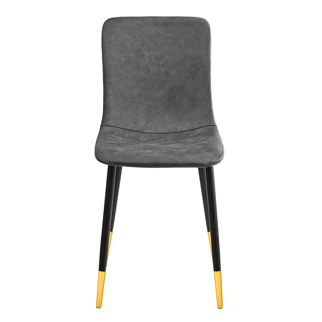 Furniture R Scargill Leathaire Polster-Seitenstühle, Esszimmerstühle aus Kunstleder mit hoher Rückenlehne, einfach zu montieren