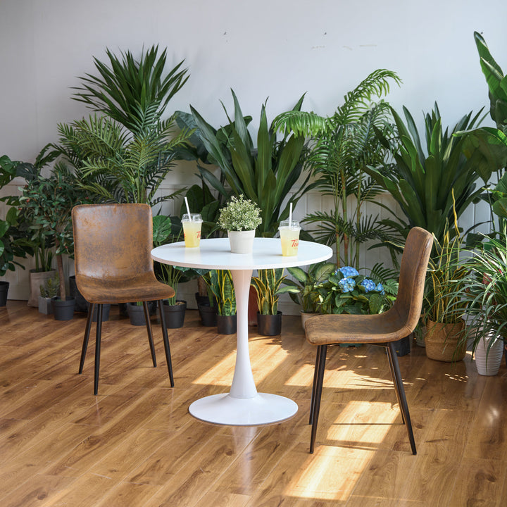 Furniture R Moderne und bequeme Esszimmerstühle mit Wildlederpolsterung