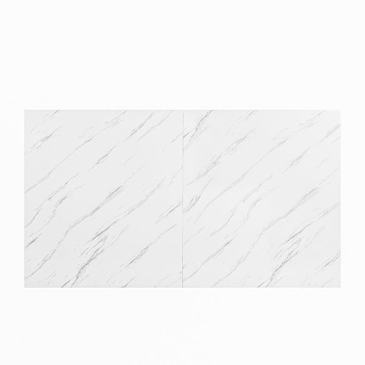 FurnitureR 150 cm Rectangular Living Room and Kitchen Table, Suitable for 6-8 People, Vintage Brown Wood Tray with Bevelled Edge and Flat Iron Legs, 150 x 80 x 74 cm