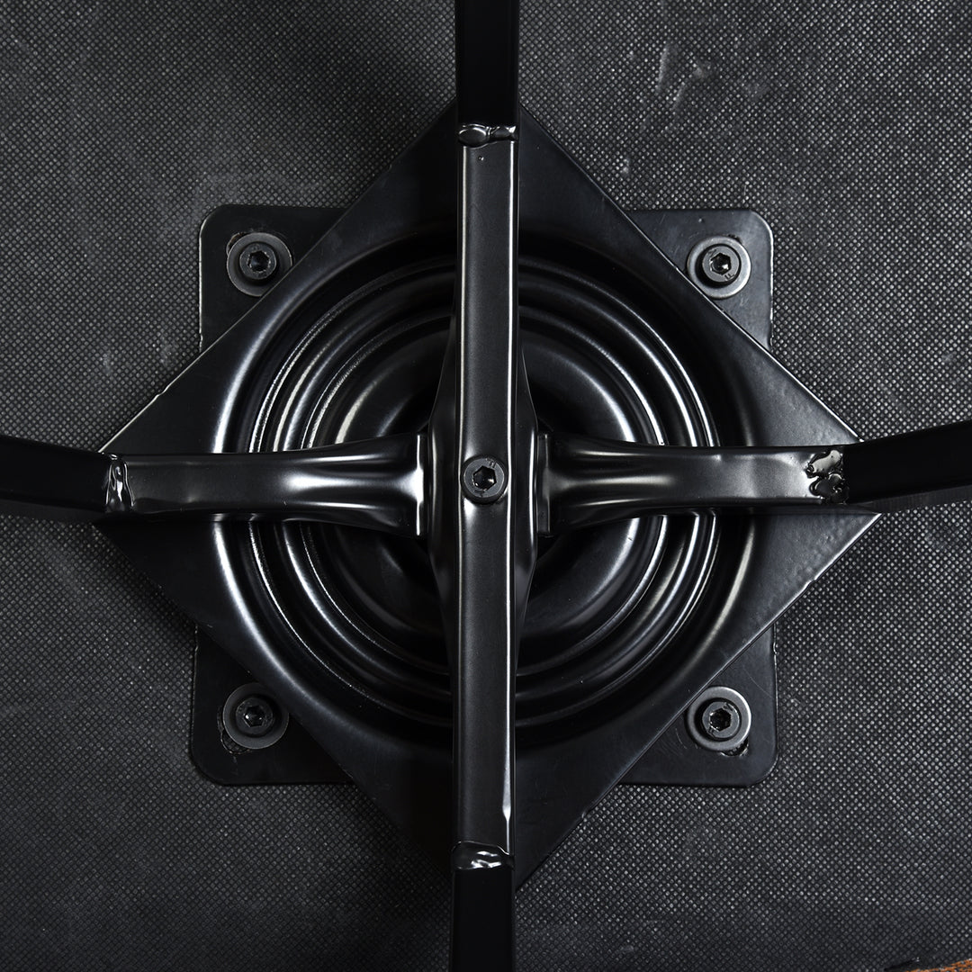 Furniture R Lot de 4 Chaises, Pivotant sur 360° without Accoudoirs and with the Pieds Radiaux en Métal, Élégantes pour la Chambre a Coucher and the Salle a Manger, Cremefarben, Beige, 41 x 46 x 77 cm