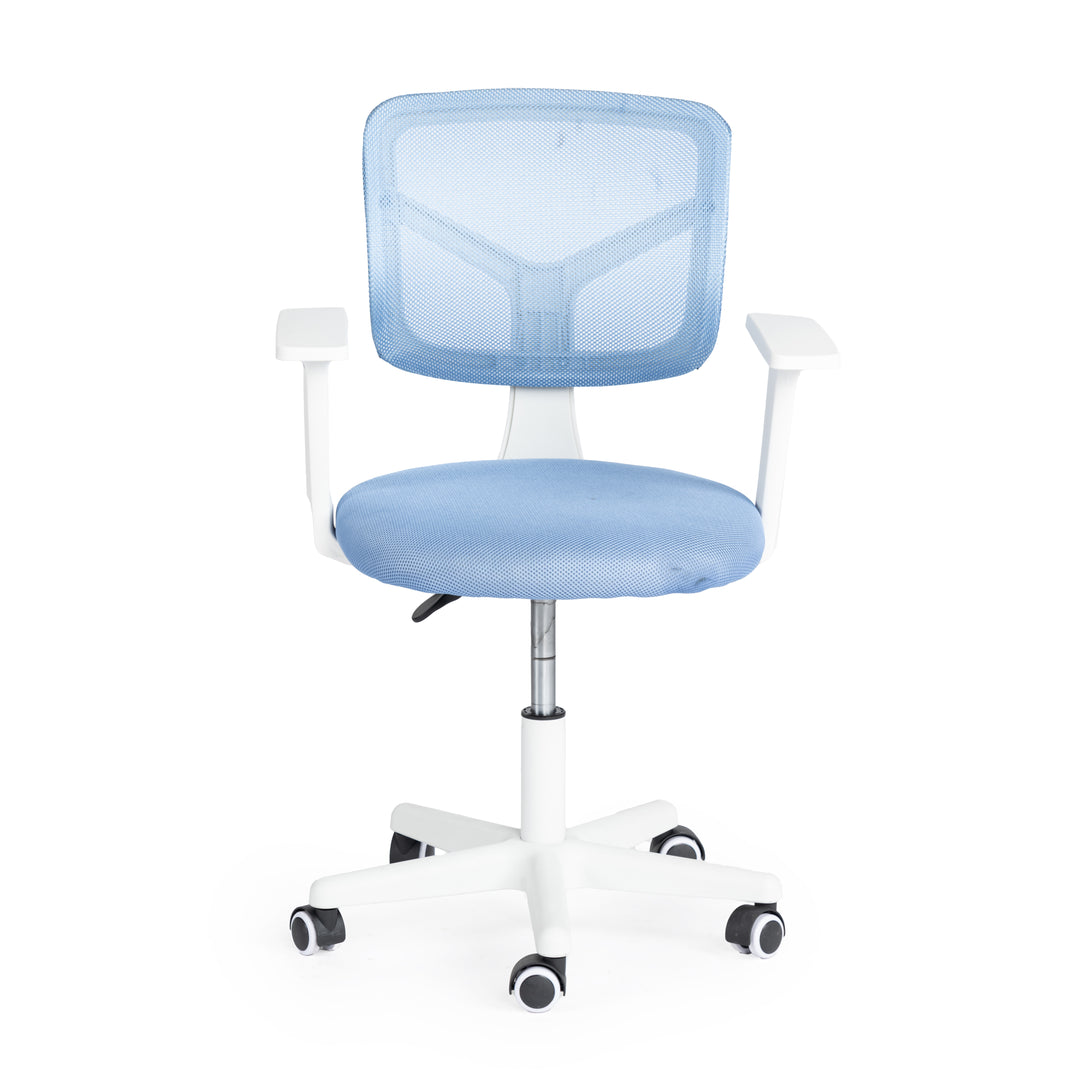 Furniture R Home Chaise de Bureau, Chaise D'ordinateur für Kinder/Jugendliche mit Maille Respirante, Pivotante Chaise D'étude Réglable en Hauteur mit Accoudoirs, Rose