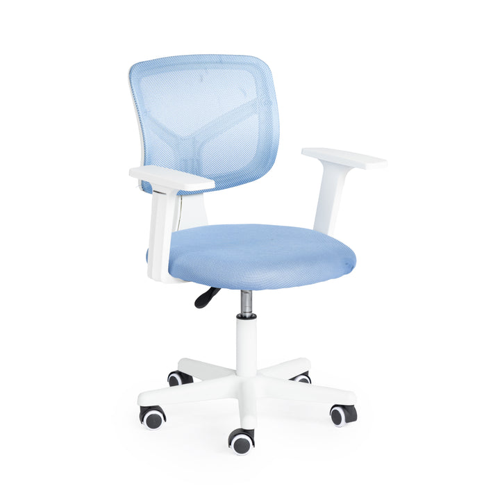 Furniture R Home Chaise de Bureau, Chaise D'ordinateur für Kinder/Jugendliche mit Maille Respirante, Pivotante Chaise D'étude Réglable en Hauteur mit Accoudoirs, Rose