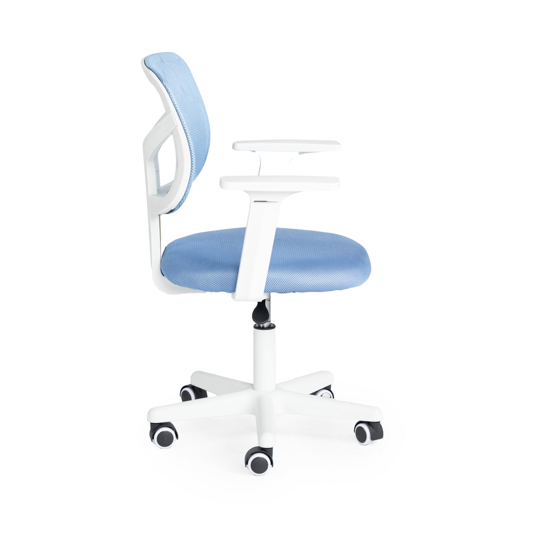 Furniture R Home Chaise de Bureau, Chaise D'ordinateur für Kinder/Jugendliche mit Maille Respirante, Pivotante Chaise D'étude Réglable en Hauteur mit Accoudoirs, Rose