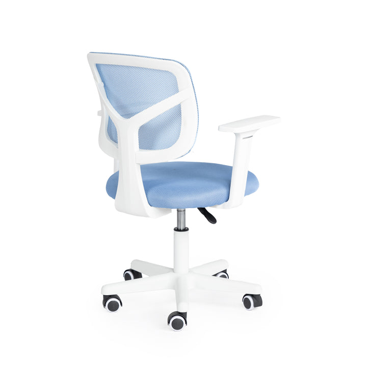 Furniture R Home Chaise de Bureau, Chaise D'ordinateur für Kinder/Jugendliche mit Maille Respirante, Pivotante Chaise D'étude Réglable en Hauteur mit Accoudoirs, Rose