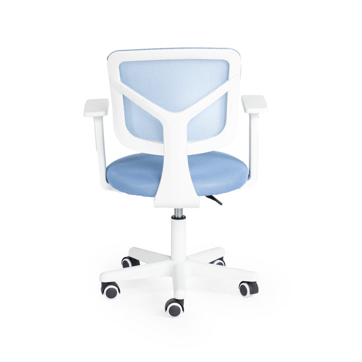 Furniture R Home Chaise de Bureau, Chaise D'ordinateur für Kinder/Jugendliche mit Maille Respirante, Pivotante Chaise D'étude Réglable en Hauteur mit Accoudoirs, Rose