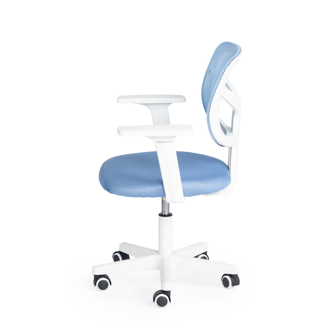 Furniture R Home Chaise de Bureau, Chaise D'ordinateur für Kinder/Jugendliche mit Maille Respirante, Pivotante Chaise D'étude Réglable en Hauteur mit Accoudoirs, Rose