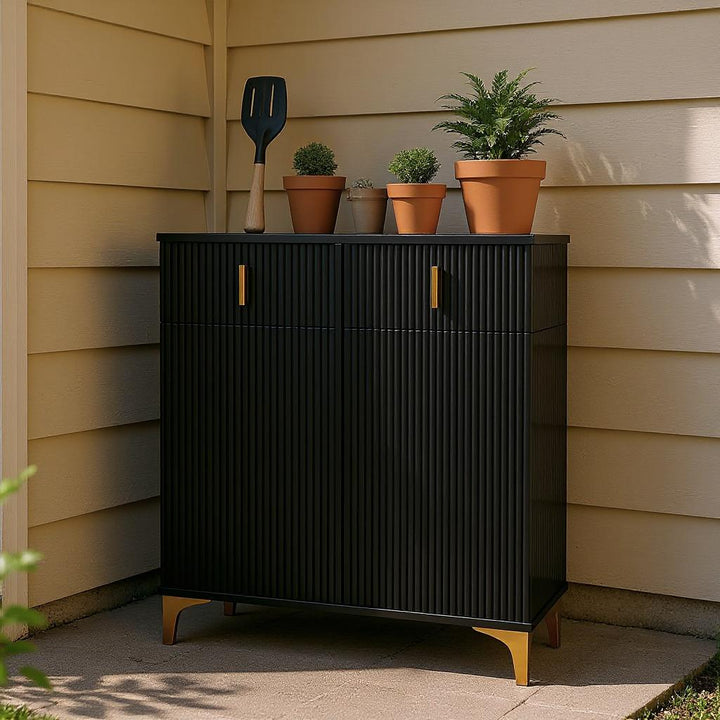 FurnitureR Rangement Armoire mit 6 abnehmbaren Fächern und 2 Regalen, Parfaite pour un Rangement Sous les Escaliers, 83 cm