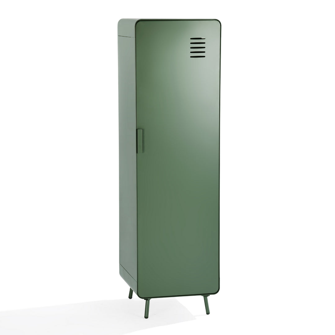 FurnitureR Spindschrank für Mitarbeiter mit Regalen und Kleiderstange, 54" freistehender Stahlspind für Fitnessstudio, Büro, Schule, Zuhause, Büro, Grün 