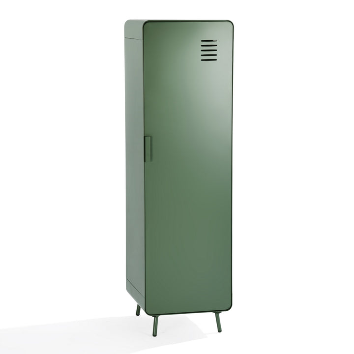 FurnitureR Spindschrank für Mitarbeiter mit Regalen und Kleiderstange, 54" freistehender Stahlspind für Fitnessstudio, Büro, Schule, Zuhause, Büro, Grün 