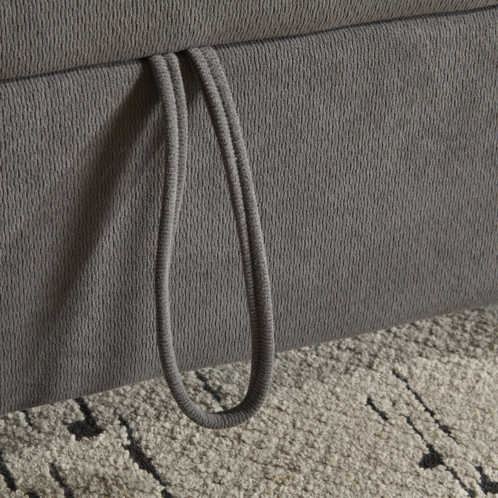 FurnitureR Canape Relaxation Deux Places, Canapé-Lit Pliable, mit Fonction Coulissante, Dossier Réglable, mit Grands Coussins